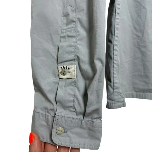 Vintage Y2K Diesel 1978 Button Down Shirt Men’s Size Small Medium Slate Grey - Picture 5 of 8